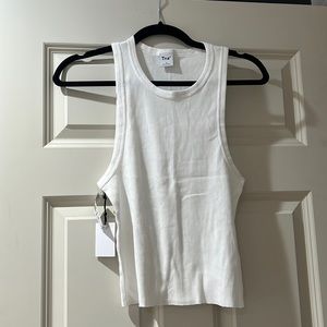 TNA (ARITZIA) crop racer back muscle tank